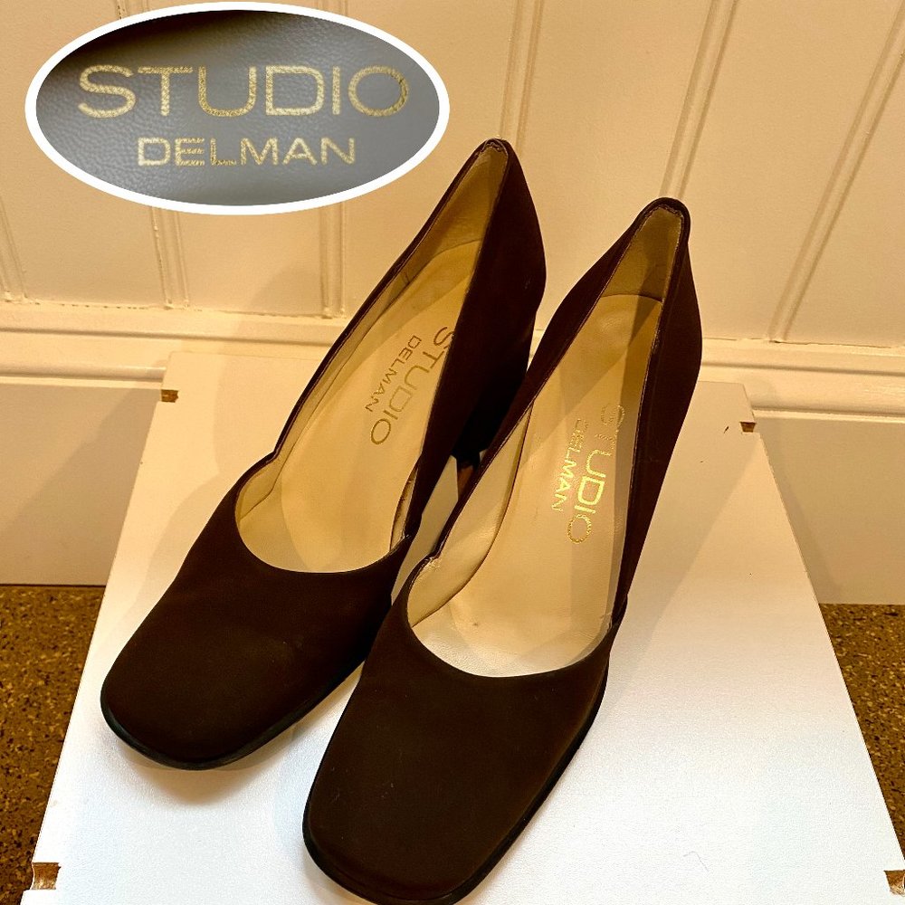 Studio Delman Dark Brown heel size 7